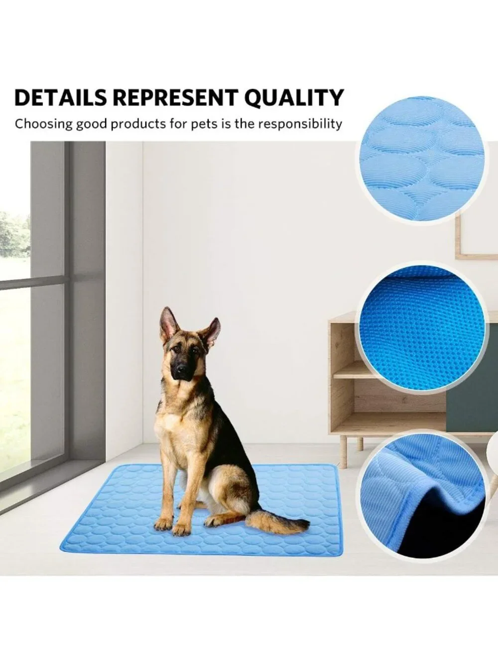 Dog Cooling Mat Pet Cooling Pads Dogs & Cats Pet Cooling Blanket for Outdoor Car